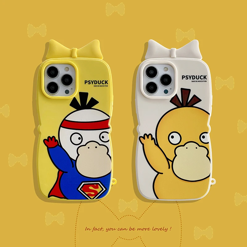 Pokémon Bow Superman Psyduck Phone Cases For iPhone 13 12 11 Pro Max XR XS MAX X Back Cover
Pokémon Bow Superman Psyduck Phone Cases For iPhone 13 12 11 Pro Max XR XS MAX X Back Cover