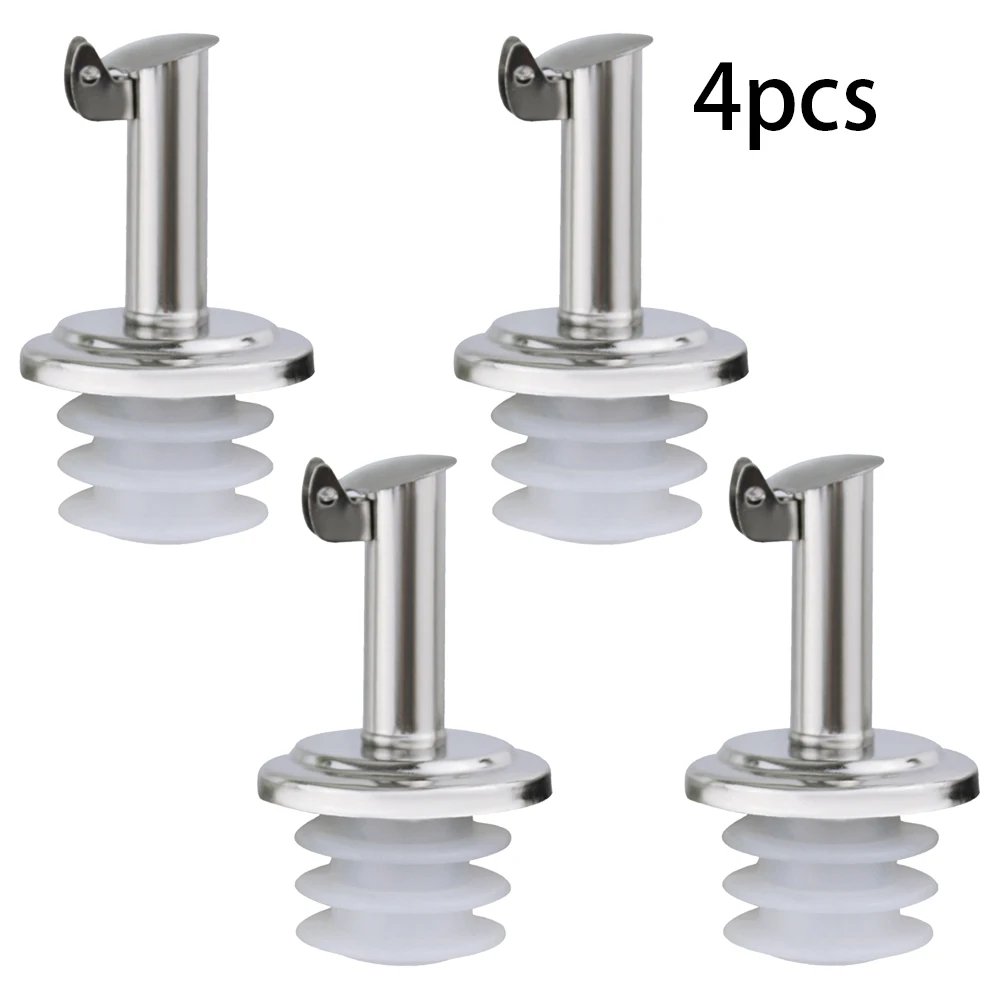 4pcs Vinegar Spout Oil Pourer Stainless Steel Double Cap Wine Bottle Stopper For Household Kitchen Bar Hotel Cafe
4pcs Vinegar Spout Oil Pourer Stainless Steel Double Cap Wine Bottle Stopper For Household Kitchen Bar Hotel Cafe