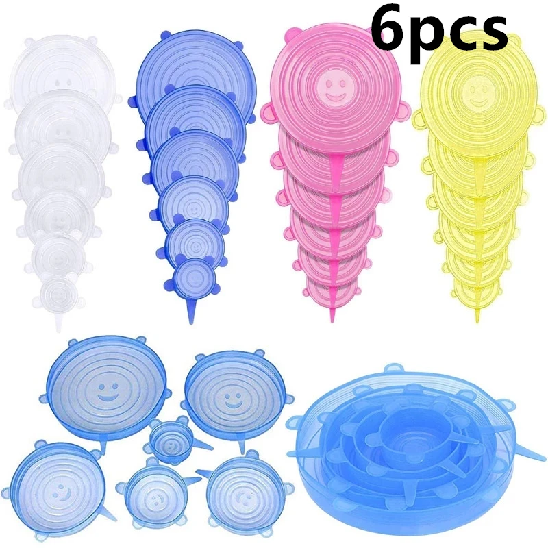 Silicone Cover Stretch Lids Reusable Airtight Food Wrap Covers Keeping Fresh Seal Bowl Stretchy Wrap Cover Kitchen Cookware
Silicone Cover Stretch Lids Reusable Airtight Food Wrap Covers Keeping Fresh Seal Bowl Stretchy Wrap Cover Kitchen Cookware