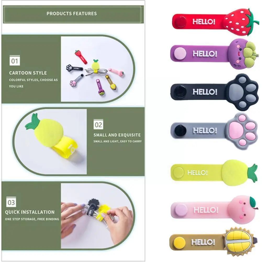 Cartoon Fruit Cute Winder Headphone Data Cable Cable Protector Hub Organizer Cord Charging Bookmark Protector Stor Q3j5
Cartoon Fruit Cute Winder Headphone Data Cable Cable Protector Hub Organizer Cord Charging Bookmark Protector Stor Q3j5