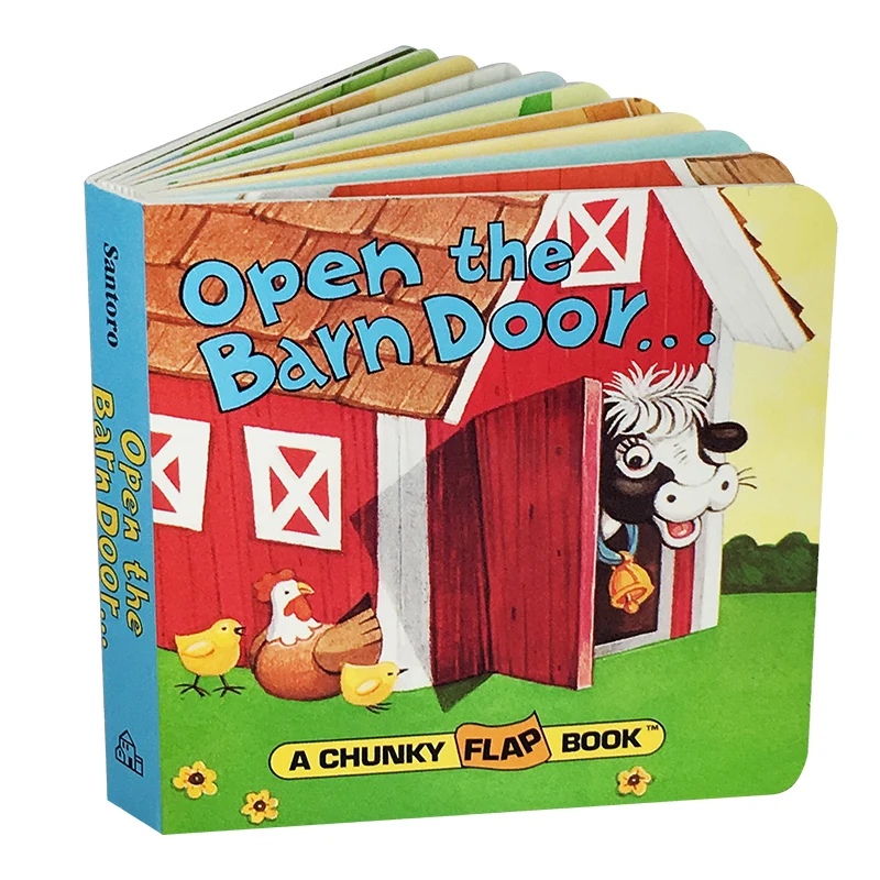 

New Open The Barn Door Find a Cow 3D Pop-up Book Kids Baby English Picture Book Science Education Story Book 0-6 ages