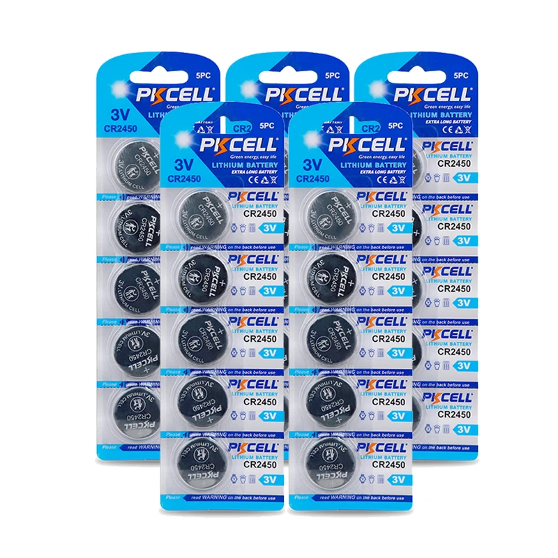 25PCS/5card 2450 battery CR2450 DL2450 CR2450N ECR2450 BR2450 BR2450-1W 3V lithium battery button cell batteries for clock games
25PCS/5card 2450 battery CR2450 DL2450 CR2450N ECR2450 BR2450 BR2450-1W 3V lithium battery button cell batteries for clock games