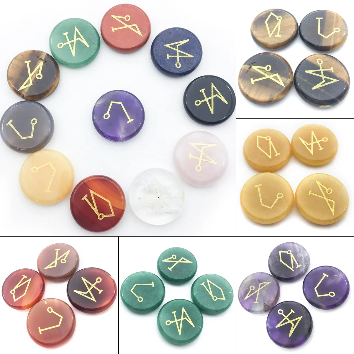 Natural Crystal Agate Gemstone Ancient Greek Stone Four Heavenly Master Guardian Symbols Semi-precious Stone Energy Divination
Natural Crystal Agate Gemstone Ancient Greek Stone Four Heavenly Master Guardian Symbols Semi-precious Stone Energy Divination