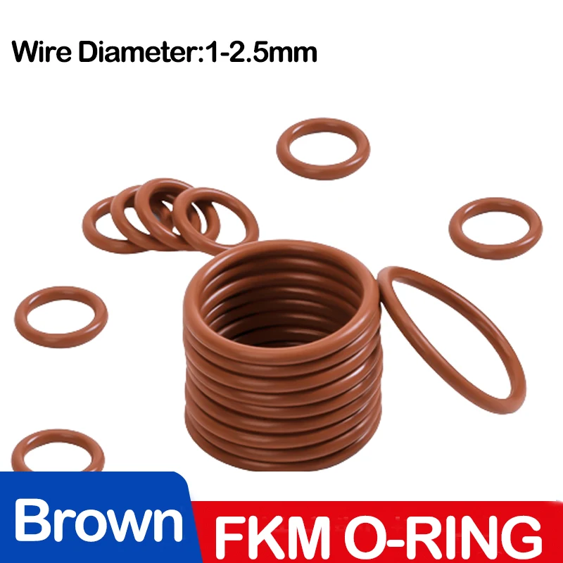 Коричневое уплотнительное кольцо FKM, высокая термостойкость и коррозионная стойкость, уплотнительные кольца из фторкаучука OD1-300 WD1-2,5 мм, поддержка настройки
Коричневое уплотнительное кольцо FKM, высокая термостойкость и коррозионная стойкость, уплотнительные кольца из фторкаучука OD1-300 WD1-2,5 мм, поддержка настройки