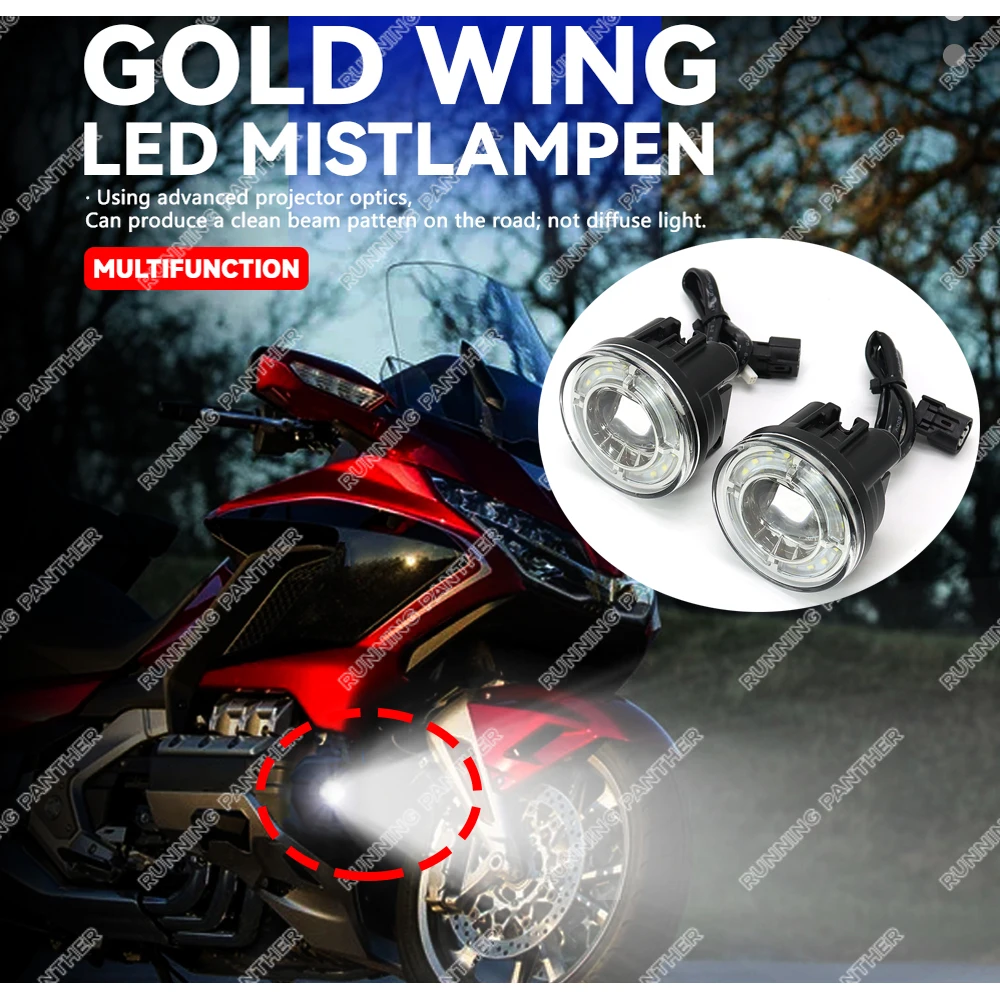 Gold Wing GL 1800 NEW Motorcycle Pair LED Fog Lights Foglights W/ Attachment Kit For Honda Goldwing GL1800 2018 2019 2020 2021
Gold Wing GL 1800 NEW Motorcycle Pair LED Fog Lights Foglights W/ Attachment Kit For Honda Goldwing GL1800 2018 2019 2020 2021