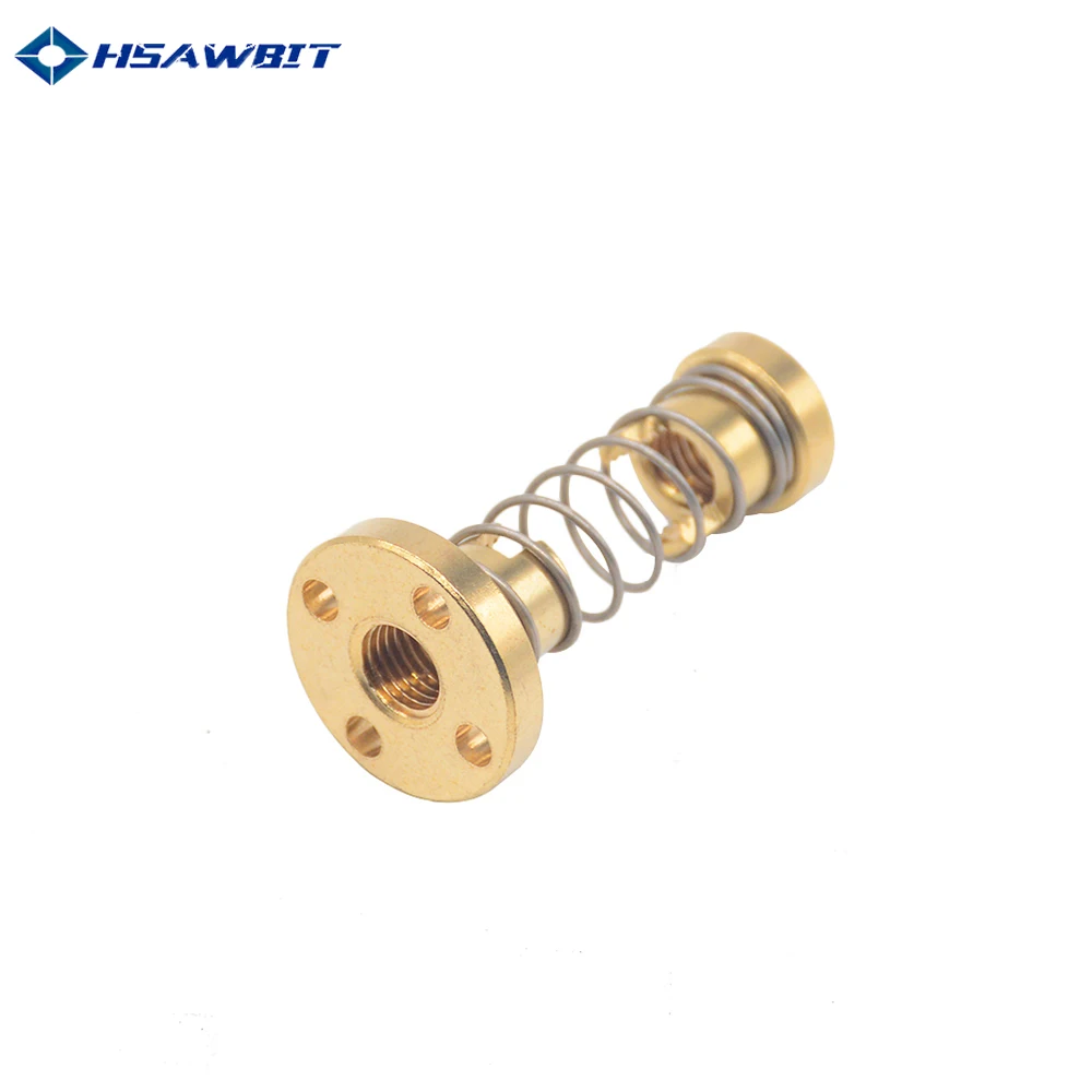 1pc T8 Anti Backlash Spring Loaded Nut Elimination Gap Nut for 8mm Threaded Rod Lead Screws DIY CNC 3D Printer Parts
1pc T8 Anti Backlash Spring Loaded Nut Elimination Gap Nut for 8mm Threaded Rod Lead Screws DIY CNC 3D Printer Parts