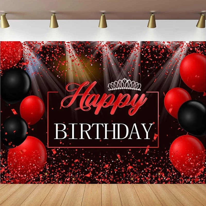 Photography Backdrop For Women Stage Lighting Confetti Crown Background Birthday Party Banner Decor Supplies Balloons Banner 
Photography Backdrop For Women Stage Lighting Confetti Crown Background Birthday Party Banner Decor Supplies Balloons Banner