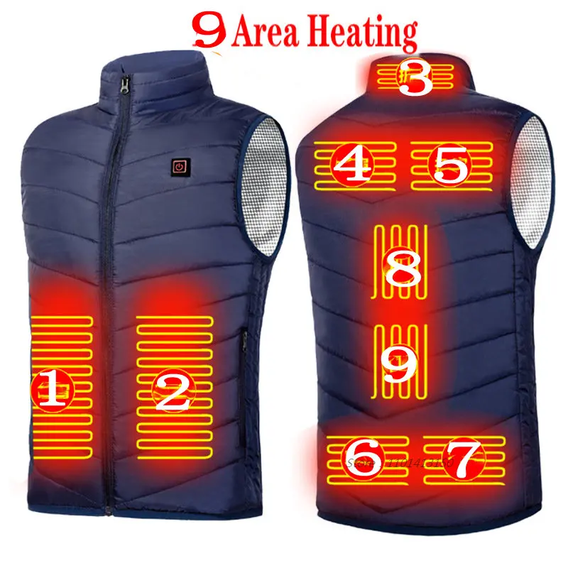 S-6XL USB Electric Heated Vest Hot Sale Intelligent Heating Waistcoat Thermal Warm Clothing Outdoor Camping Hiking Heated Jacket
S-6XL USB Electric Heated Vest Hot Sale Intelligent Heating Waistcoat Thermal Warm Clothing Outdoor Camping Hiking Heated Jacket
