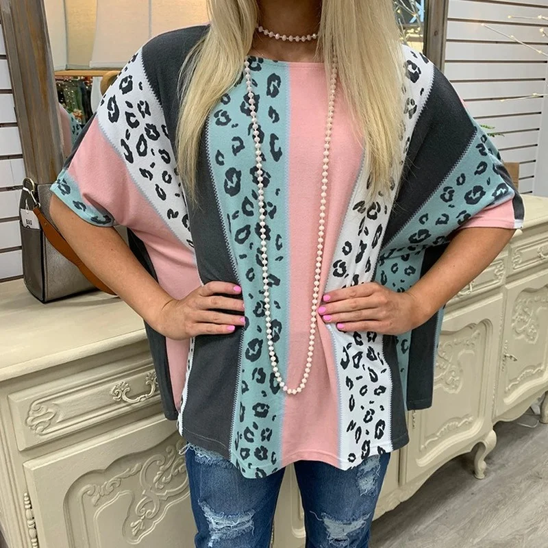 Multicolors Striped Indie T-shirts Summer Women Boho O-Neck Short Sleeve Tops Simple All-match Streetwear Pink Plus Size Tees
Multicolors Striped Indie T-shirts Summer Women Boho O-Neck Short Sleeve Tops Simple All-match Streetwear Pink Plus Size Tees