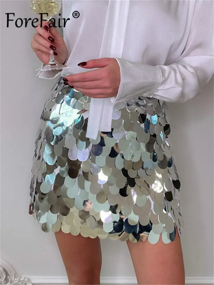 Forefair Sexy Wrap Y2K Glitter Skirt for Women 2022 Evening Party Night Club High Waisted Elegant Mini Sequins Pencil Skirt
Forefair Sexy Wrap Y2K Glitter Skirt for Women 2022 Evening Party Night Club High Waisted Elegant Mini Sequins Pencil Skirt