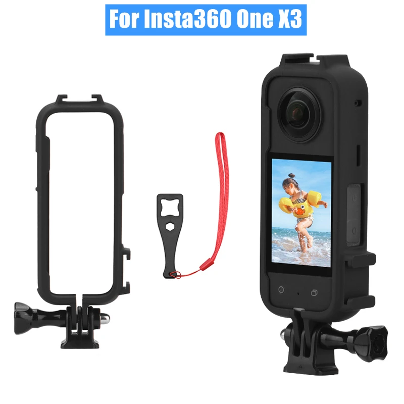 For Insta360 One X3 Protective Frame Expansion Cage Housing Mount With Adapter For Insta 360 X3 Action Panoramic Camera
For Insta360 One X3 Protective Frame Expansion Cage Housing Mount With Adapter For Insta 360 X3 Action Panoramic Camera