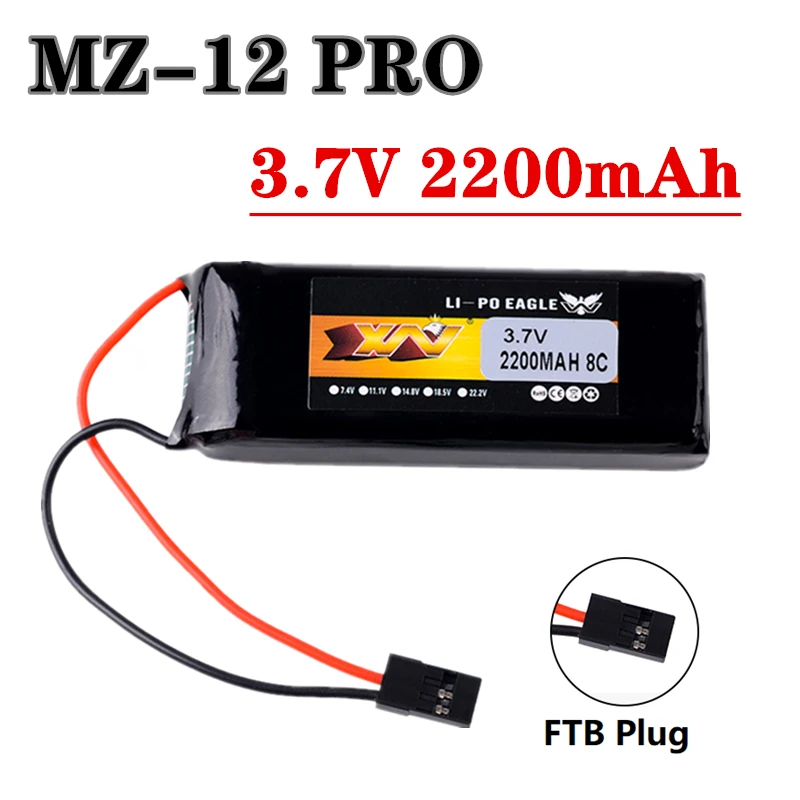 Original 3.7V 2200mAh 8C Lipo Battery For Graupner MZ-12 PRO Heaven and earth fly ET07 X4 RC Model aircraft 3.7V Battery
Original 3.7V 2200mAh 8C Lipo Battery For Graupner MZ-12 PRO Heaven and earth fly ET07 X4 RC Model aircraft 3.7V Battery