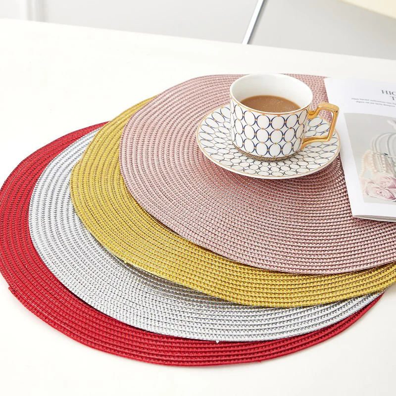 Round PP Woven Placemats Kitchen Dining Table Mats Non-Slip Napkin Disc Bowl Insulation Pads Drink Cup Coasters Hotel Home Decor 
Round PP Woven Placemats Kitchen Dining Table Mats Non-Slip Napkin Disc Bowl Insulation Pads Drink Cup Coasters Hotel Home Decor