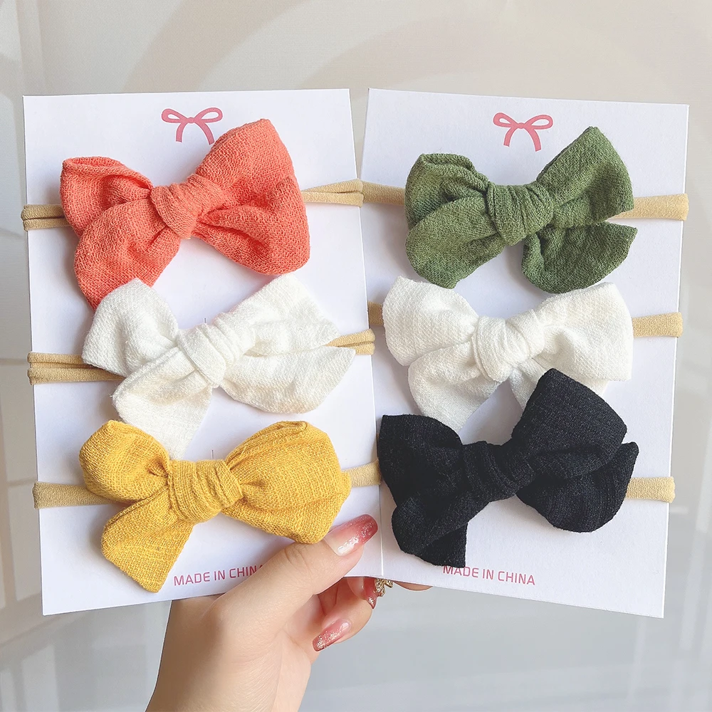 3Pcs/Set Solid Color Cotton Hair Bands For Children Girls Baby Bows Headband Nylon Newborn Turban Headwear Kids Hair Accessories 
3Pcs/Set Solid Color Cotton Hair Bands For Children Girls Baby Bows Headband Nylon Newborn Turban Headwear Kids Hair Accessories