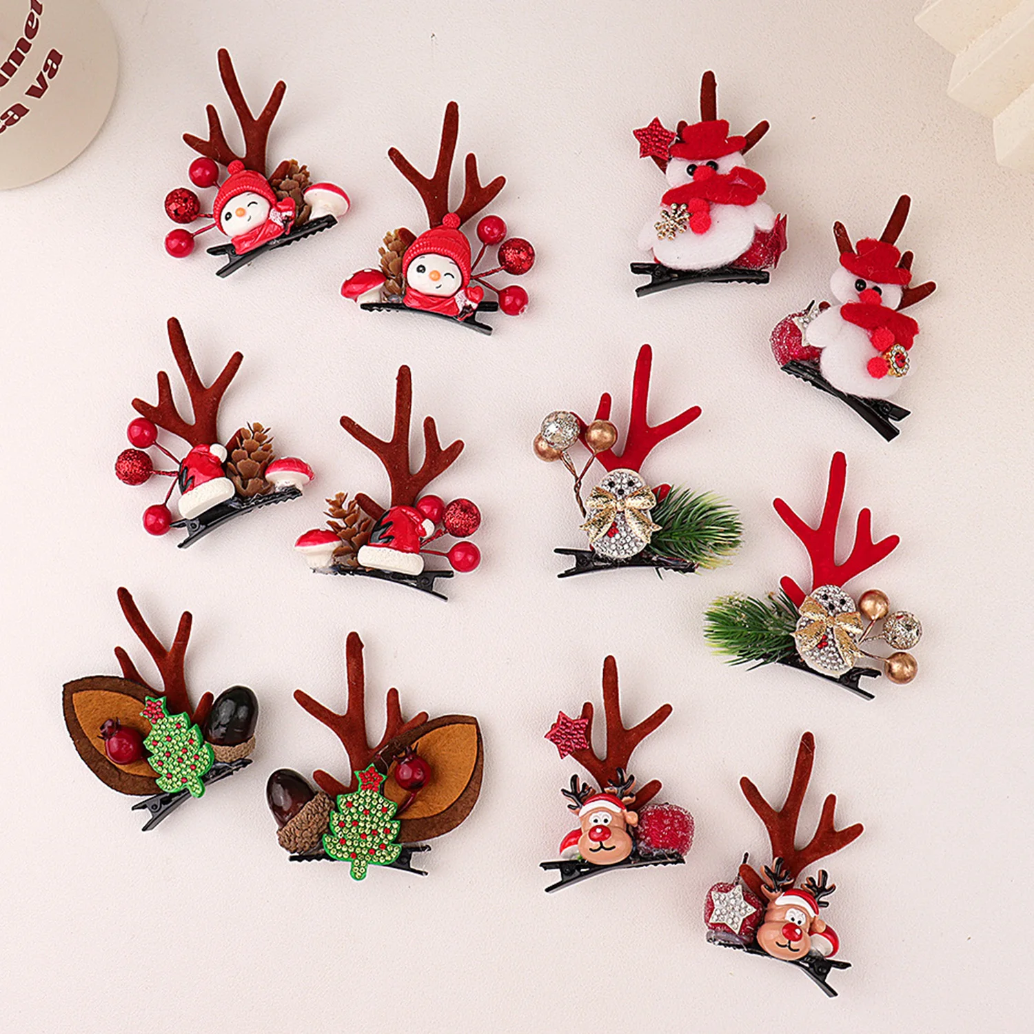 Sweet Barrette Antlers Christmas Children's Hairpin Duckbill Clip Cute Deer Bangs Antlers Christmas Gift Girls' Hair Clips
Sweet Barrette Antlers Christmas Children's Hairpin Duckbill Clip Cute Deer Bangs Antlers Christmas Gift Girls' Hair Clips