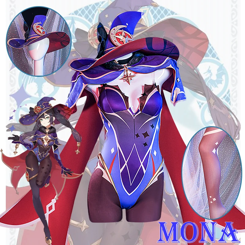 Genshin Impact Mona Cosplay Costume Uniform Wig Anime New Style Halloween Costumes for Women Game High Quality
Genshin Impact Mona Cosplay Costume Uniform Wig Anime New Style Halloween Costumes for Women Game High Quality