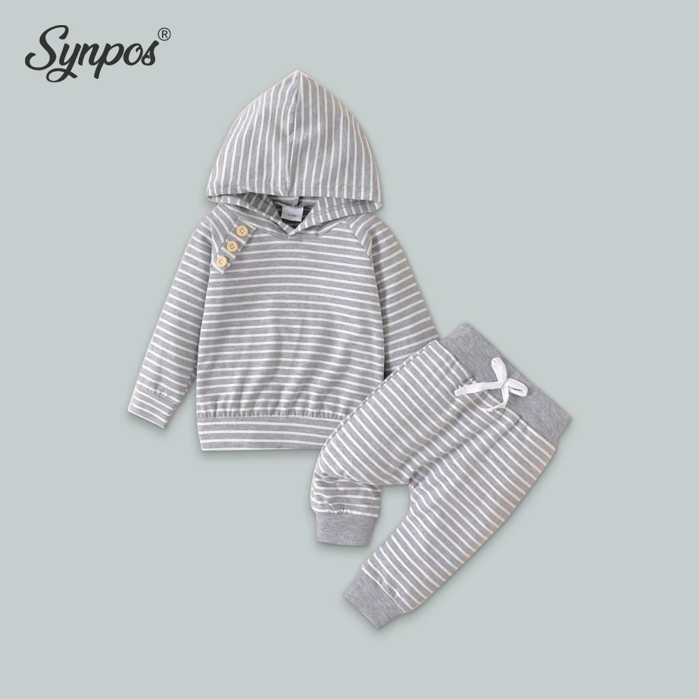 Synpos Autumn Infant Striped Long Sleeve Hoodie Sweatsuit + Pants Toddler Boy Clothes Set Spring Baby Outfit Set 0-24 Months
Synpos Autumn Infant Striped Long Sleeve Hoodie Sweatsuit + Pants Toddler Boy Clothes Set Spring Baby Outfit Set 0-24 Months