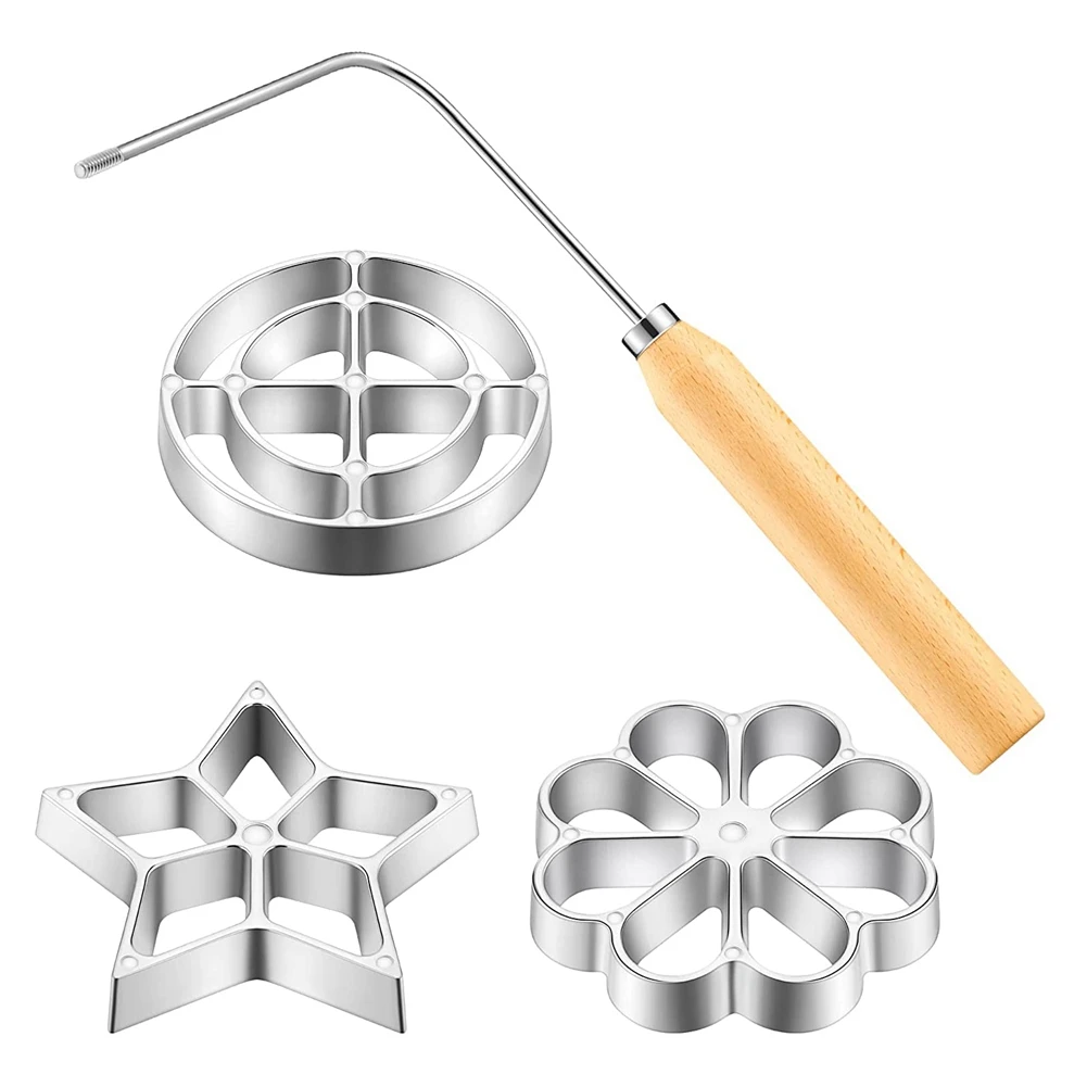 Mould with Handle Rose Flower Cookies Tool Cast Mould Set for Kitchen Baking
Mould with Handle Rose Flower Cookies Tool Cast Mould Set for Kitchen Baking