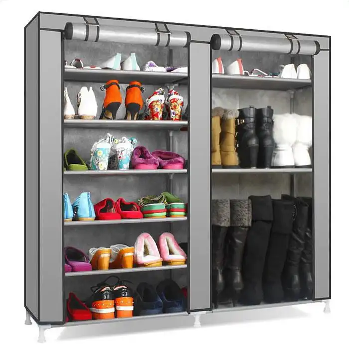 Portable Double Closet Shoe Cabinet Boot Shoe Rack Shelf Storage Organizer for Closet Entryway Living Room Bedroom Home, 9 Latti
Portable Double Closet Shoe Cabinet Boot Shoe Rack Shelf Storage Organizer for Closet Entryway Living Room Bedroom Home, 9 Latti