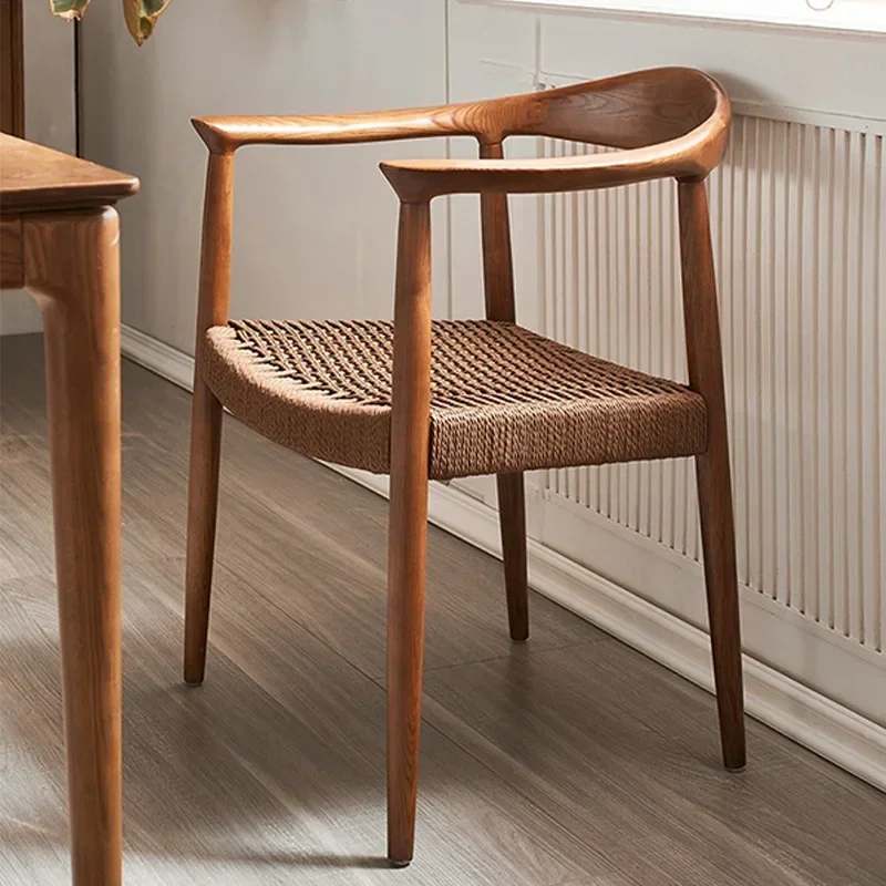 Solid Wood Dining Chair American Office Chair Back Chair Leisure Coffee Chair Kraft Paper Rope Cushion Dining Chair
Solid Wood Dining Chair American Office Chair Back Chair Leisure Coffee Chair Kraft Paper Rope Cushion Dining Chair