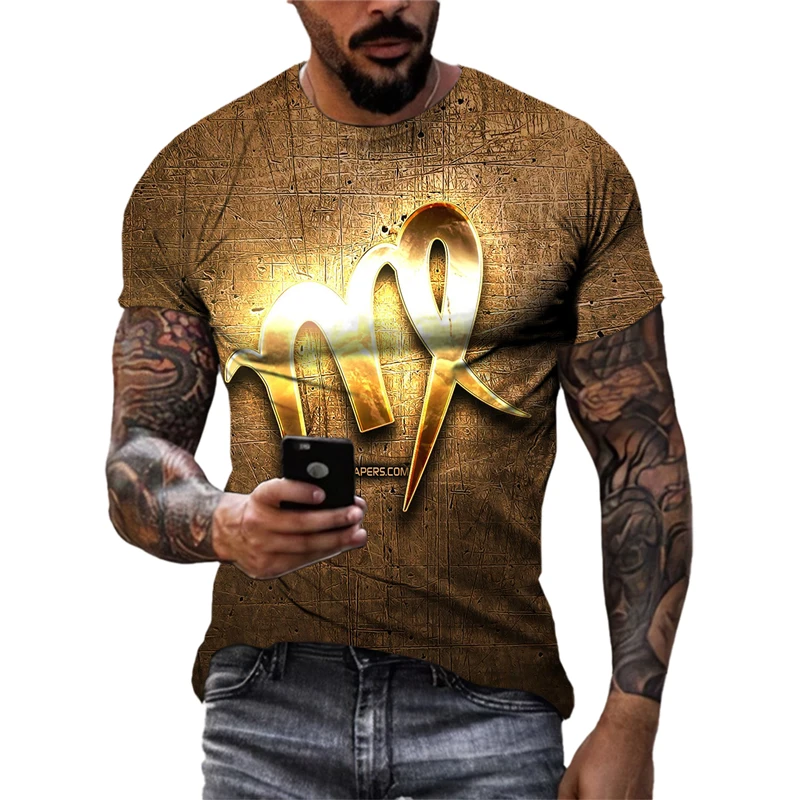 Camiseta Unisex de constelacion de novedad de verano, camisetas con estampado 3D de personalidad interesante, Tops de manga
Camiseta Unisex de constelacion de novedad de verano, camisetas con estampado 3D de personalidad interesante, Tops de manga