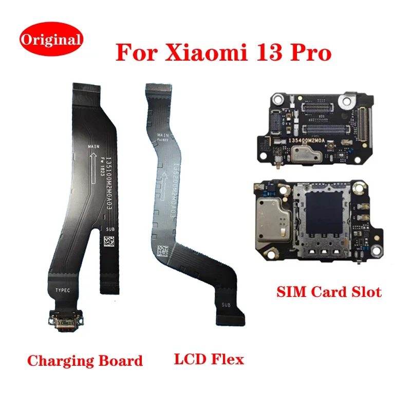 Для Xiaomi 13 pro USB-порт для зарядки док-станция SIM-считыватель слот карт разъем