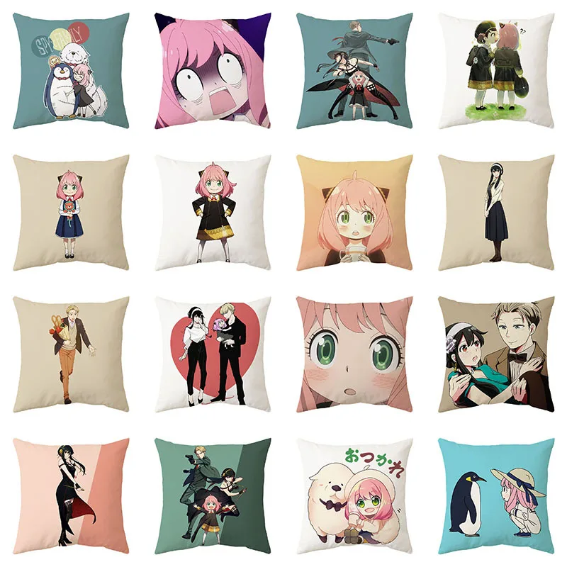 45CM Anime SPY × FAMILY Yor Forger Killer Assassin Pillowcases Cartoon Bond Anya Forger Twilight Home Decor Cushion Case Cover
45CM Anime SPY × FAMILY Yor Forger Killer Assassin Pillowcases Cartoon Bond Anya Forger Twilight Home Decor Cushion Case Cover