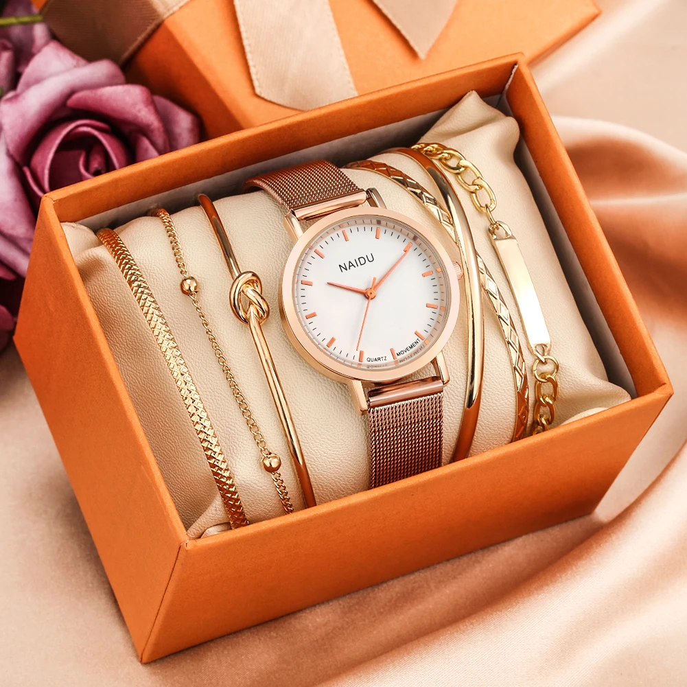 Women's Casual Wriswatch Mesh Strap Quartz Watches Luxury Fashion Simplicity Clock Bracelet Gifts Set with Box Relogio Feminino
Women's Casual Wriswatch Mesh Strap Quartz Watches Luxury Fashion Simplicity Clock Bracelet Gifts Set with Box Relogio Feminino