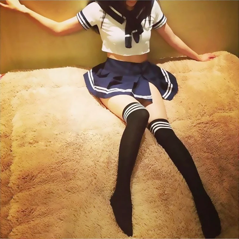 Japan/Korean School Uniforms Sexy Cute Women/Girl Sailor Suit JK Student Clothing Sets Tops+Skirts+Free shipping One size
Japan/Korean School Uniforms Sexy Cute Women/Girl Sailor Suit JK Student Clothing Sets Tops+Skirts+Free shipping One size