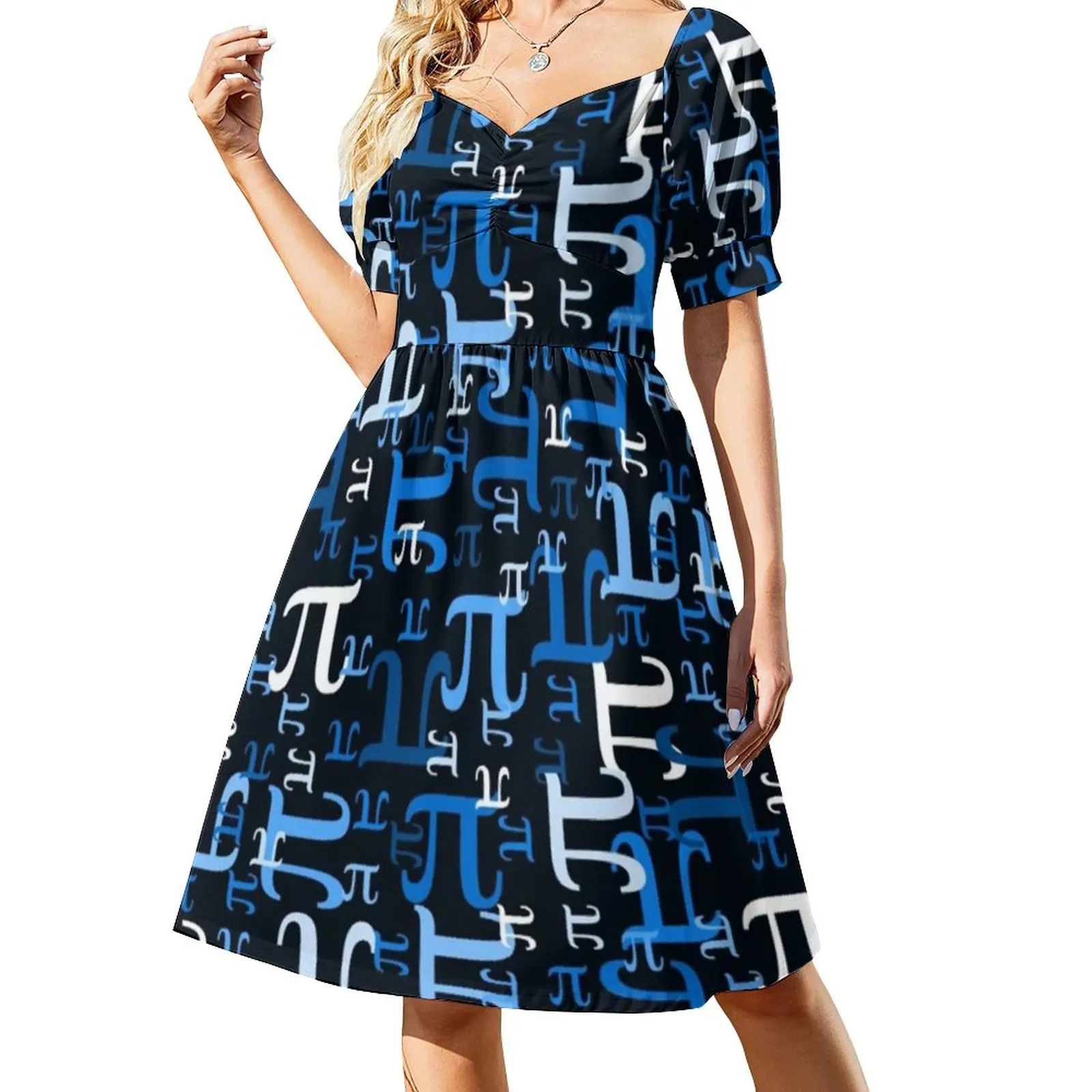 Funny Math Casual Dress Blue Pieces of Pi Stylish Dresses Sexy V Neck Modern Printed Dress Big Size
Funny Math Casual Dress Blue Pieces of Pi Stylish Dresses Sexy V Neck Modern Printed Dress Big Size