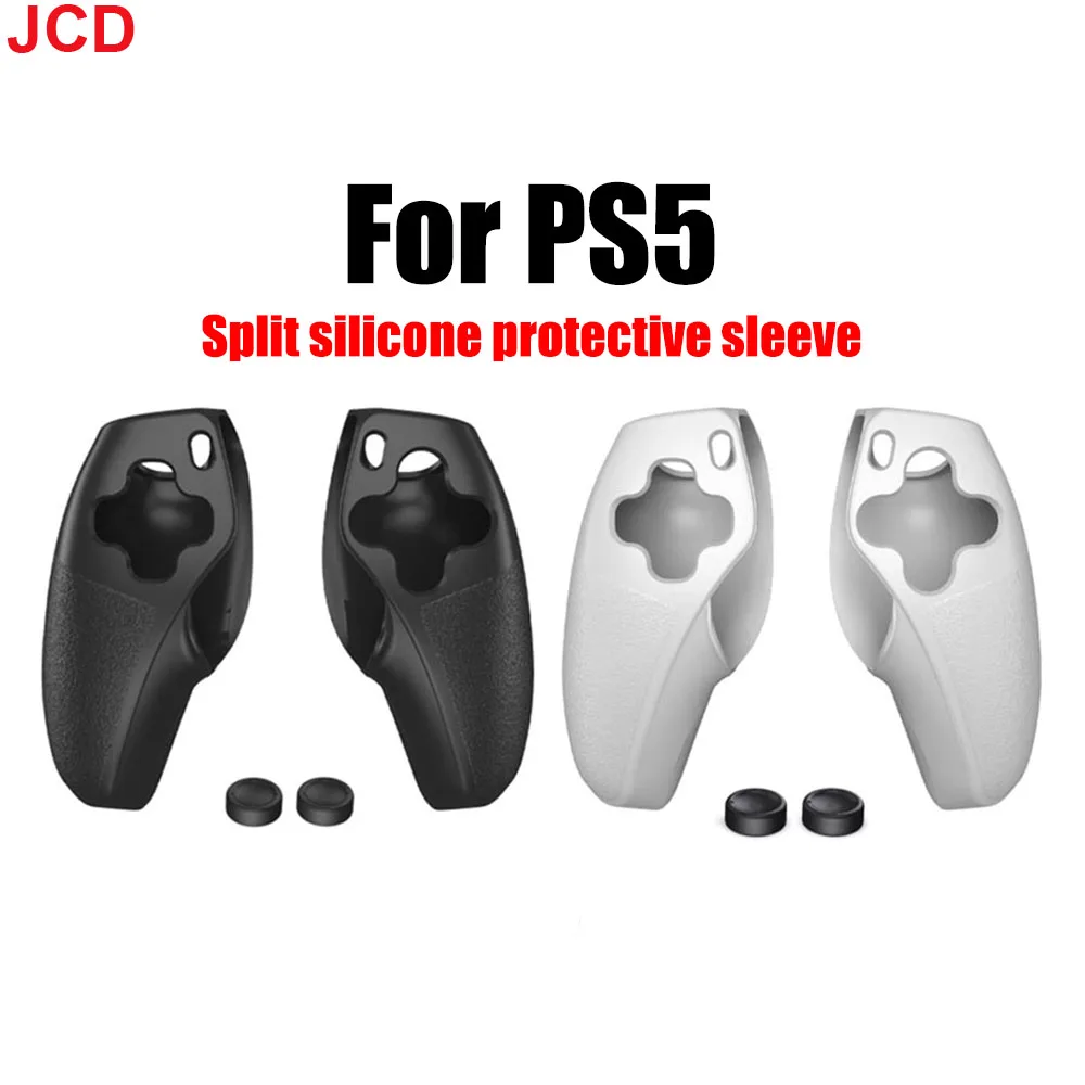 JCD 1 pair For PS5 Joystick Case Split Anti-Slip Controller Cover Soft Silicone Gel Skin Black/White Protector With Thumb Grips
JCD 1 pair For PS5 Joystick Case Split Anti-Slip Controller Cover Soft Silicone Gel Skin Black/White Protector With Thumb Grips