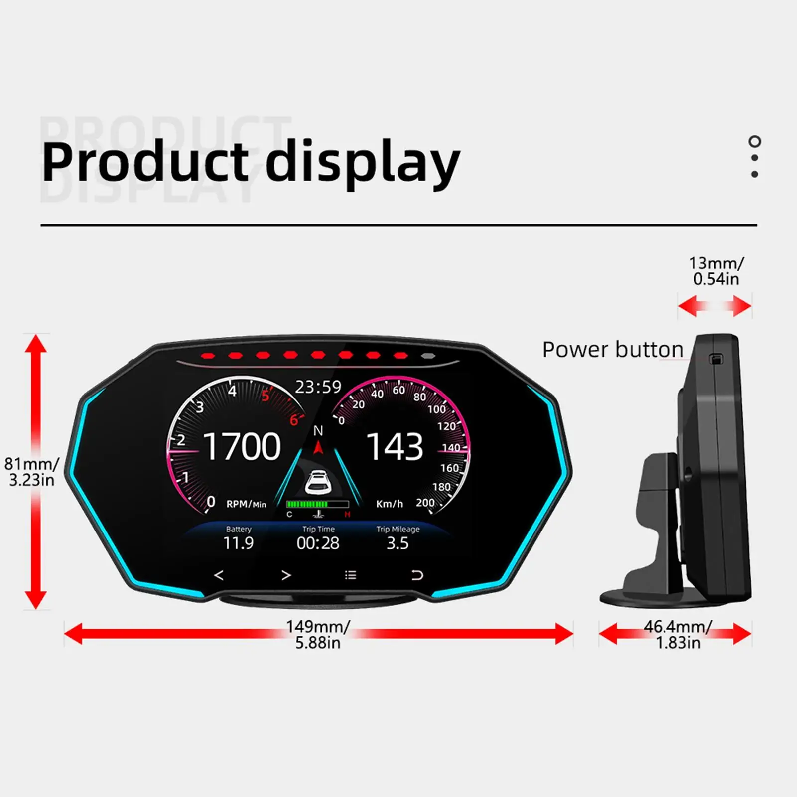 Автомобильный датчик HUD OBD + GPS с ЖК-дисплеем, гибкий вращающийся на 360 градусов кронштейн с присоской OBD GPS система сигнализации Plug and Play
Автомобильный датчик HUD OBD + GPS с ЖК-дисплеем, гибкий вращающийся на 360 градусов кронштейн с присоской OBD GPS система сигнализации Plug and Play