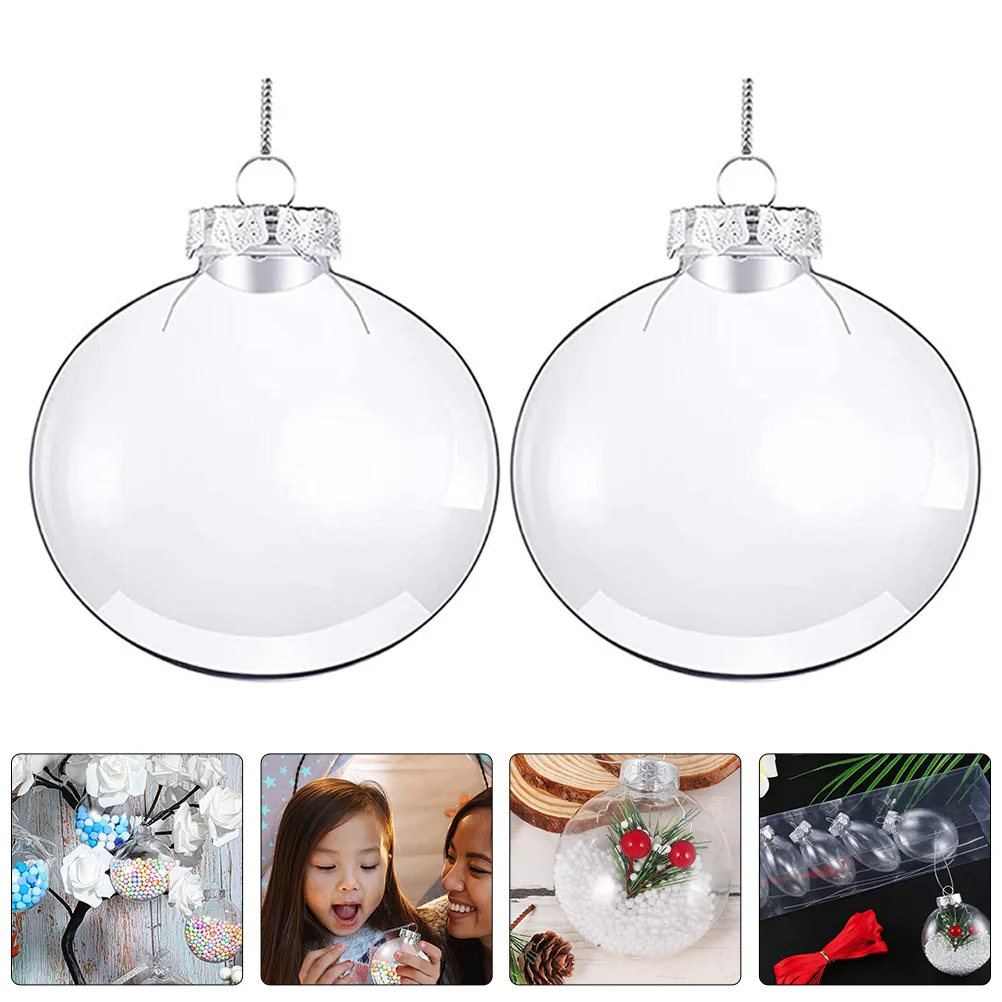Clear Plastic Christmas Balls 20Pcs Transparent Baubles 80Mm Fillable Sphere Ornament for Xmas Tree, Wedding, Birthday, Party
Clear Plastic Christmas Balls 20Pcs Transparent Baubles 80Mm Fillable Sphere Ornament for Xmas Tree, Wedding, Birthday, Party