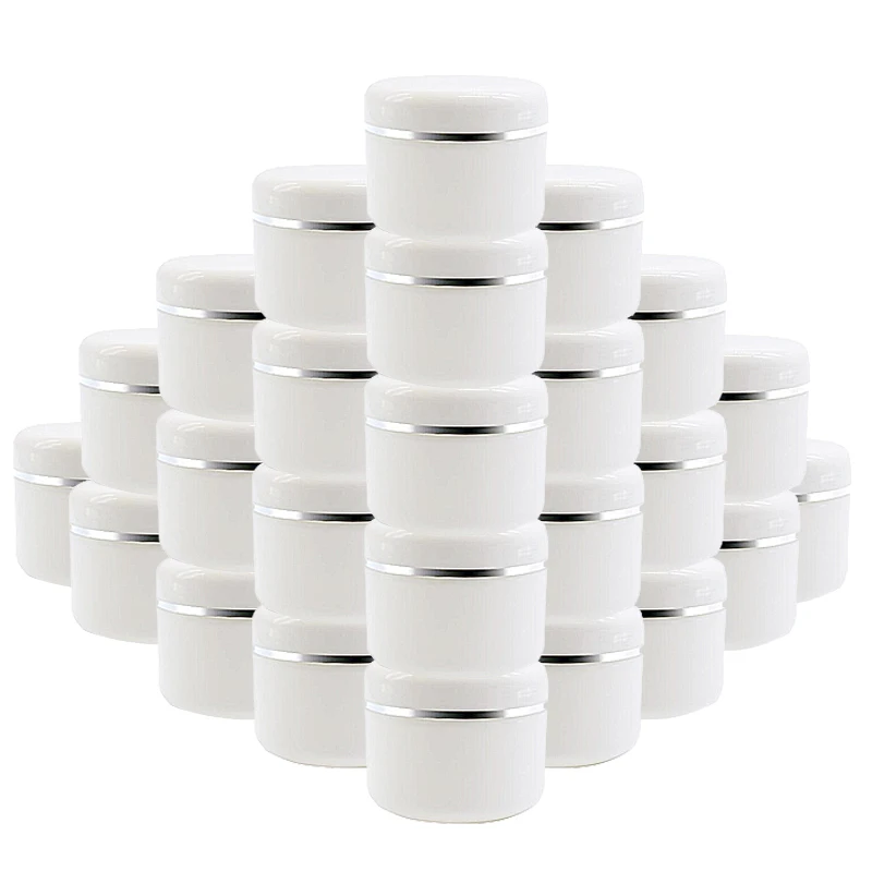 20pcs 10g 20g 30g 50g 100g Cream Jar White Plastic Cosmetic jars Sample Bottles Cosmetics Box Empty Makeup Jar Pot for Travel
20pcs 10g 20g 30g 50g 100g Cream Jar White Plastic Cosmetic jars Sample Bottles Cosmetics Box Empty Makeup Jar Pot for Travel