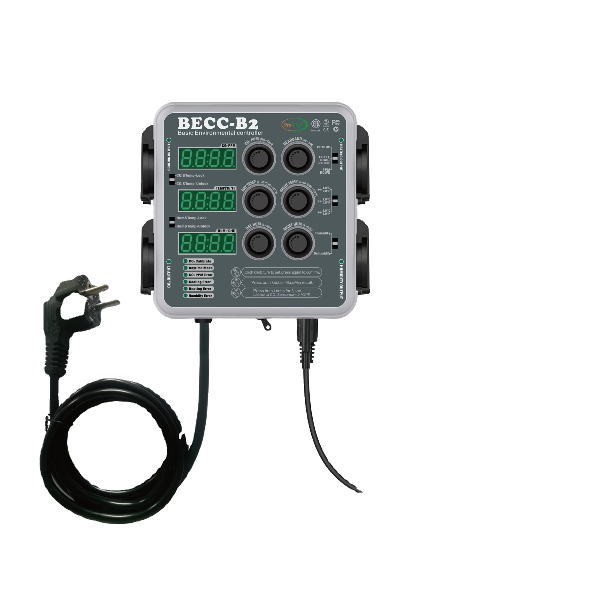 Pro Leaf climate controller/ temperature/ humidity/ CO2 / hydroponics/indoor growing
Pro Leaf climate controller/ temperature/ humidity/ CO2 / hydroponics/indoor growing