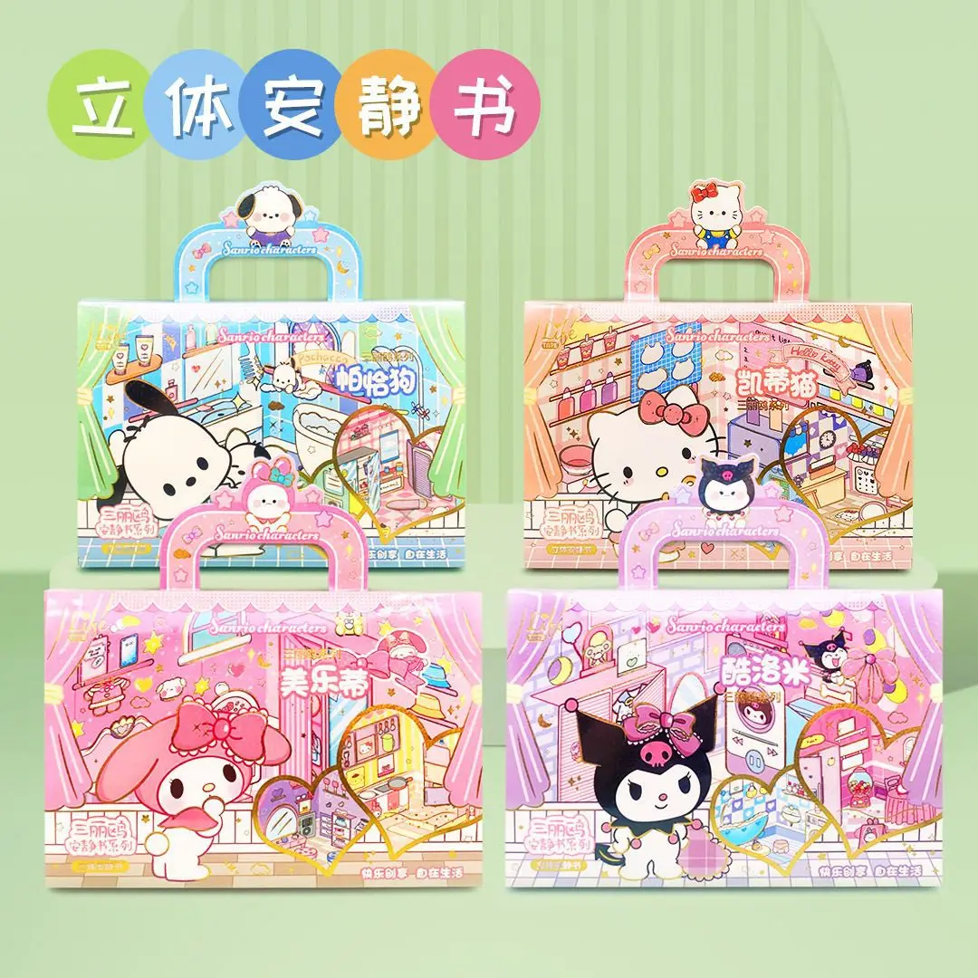 Sanrio Quiet Book Cartoon Cute KT Cat Kuromi Melody Cinnamoroll Kuromi Pochacco Student DIY Pinch Free Cutting Toy Gift
Sanrio Quiet Book Cartoon Cute KT Cat Kuromi Melody Cinnamoroll Kuromi Pochacco Student DIY Pinch Free Cutting Toy Gift