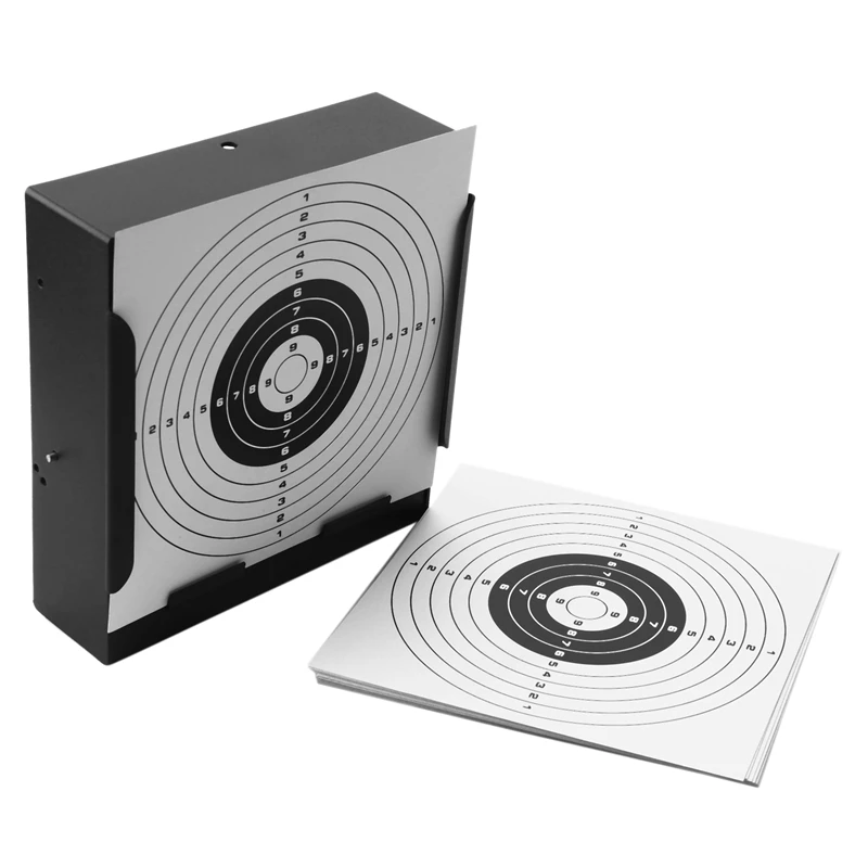 Square Firing Target Holder Pellet Trap For Hunting With 100 Pcs Of Paper Targets
Square Firing Target Holder Pellet Trap For Hunting With 100 Pcs Of Paper Targets