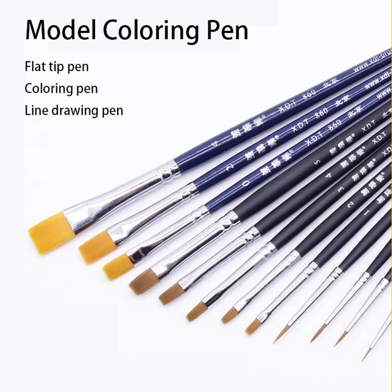537 725 860 Series Flat Pen Face Pen Nylon Coloring Pen Set for Model Making Tools
537 725 860 Series Flat Pen Face Pen Nylon Coloring Pen Set for Model Making Tools