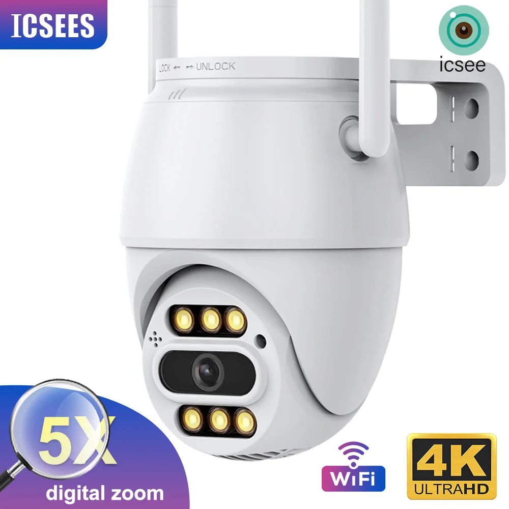 ICSEE Surveillance Camera Outdoor 4K Wifi Security Camera 8MP UHD CCTV PTZ Camera AI Human Detect Two Way Audio Support NVR
ICSEE Surveillance Camera Outdoor 4K Wifi Security Camera 8MP UHD CCTV PTZ Camera AI Human Detect Two Way Audio Support NVR