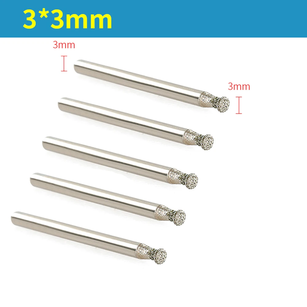 5 Pcs Diamond Burring Grinding Bit Carving Cutting Nail Head 3mm Shank 3/4/5/6/8/10/12/14/16mm For Engraving Grinder Parts
5 Pcs Diamond Burring Grinding Bit Carving Cutting Nail Head 3mm Shank 3/4/5/6/8/10/12/14/16mm For Engraving Grinder Parts