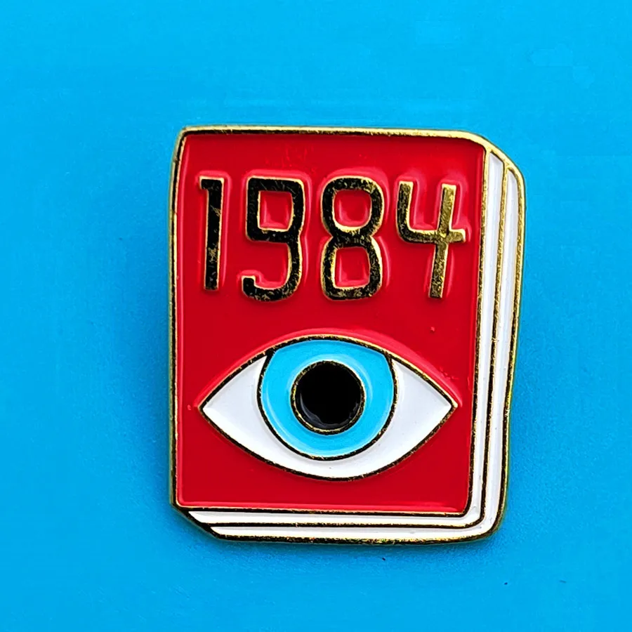 XM-funny Creative book 1984 eye brooch metal drip oil badge backpack clothes pin fashion hundred matching accessories
XM-funny Creative book 1984 eye brooch metal drip oil badge backpack clothes pin fashion hundred matching accessories