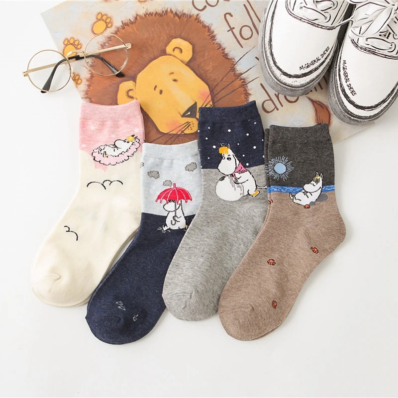 Middle Tube Kawaii Illustration Woman Clothes Hippo Printing Socks Women's Funny Harajuku Cotton Korean Series Cartoon Trendy
Middle Tube Kawaii Illustration Woman Clothes Hippo Printing Socks Women's Funny Harajuku Cotton Korean Series Cartoon Trendy