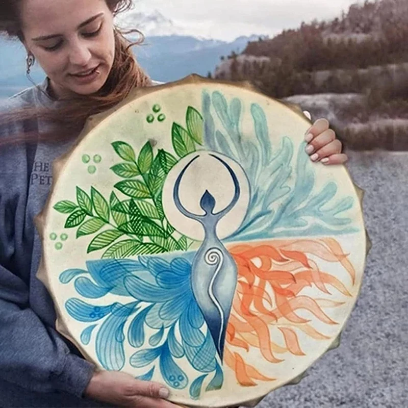 Handmade Shamanic Drum Mother Earth Sounds From Nature Sound Healing 10 Inch Shaman Drum
Handmade Shamanic Drum Mother Earth Sounds From Nature Sound Healing 10 Inch Shaman Drum