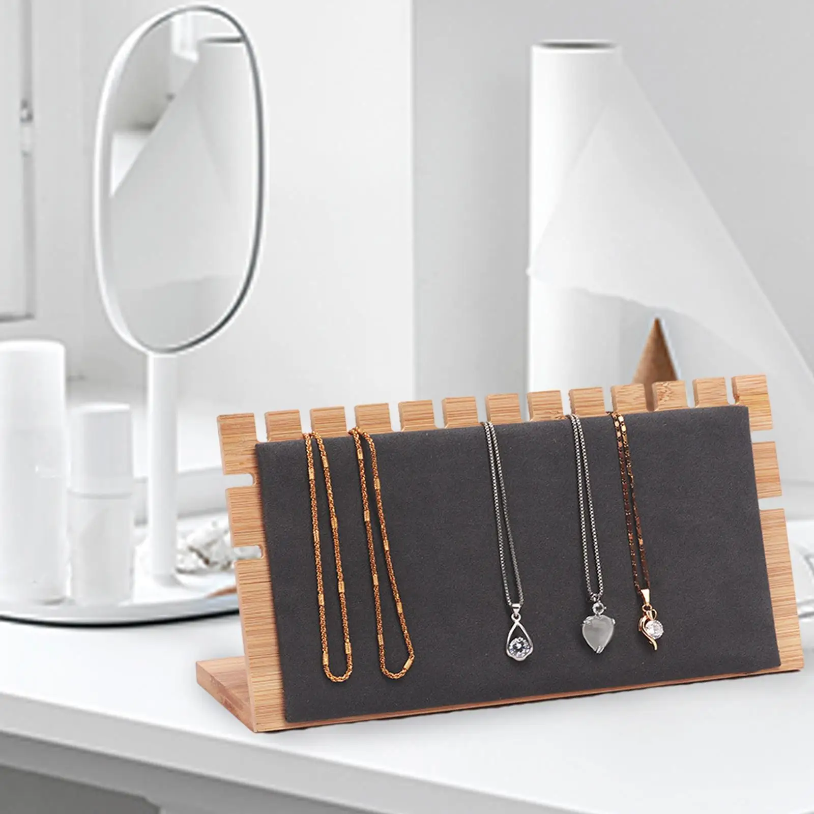 Wooden Necklace Display Stand Jewellery Organizer Hanging Organize Board Easel Bracelet Holder for Jewelry Storage Pendant Chain
Wooden Necklace Display Stand Jewellery Organizer Hanging Organize Board Easel Bracelet Holder for Jewelry Storage Pendant Chain