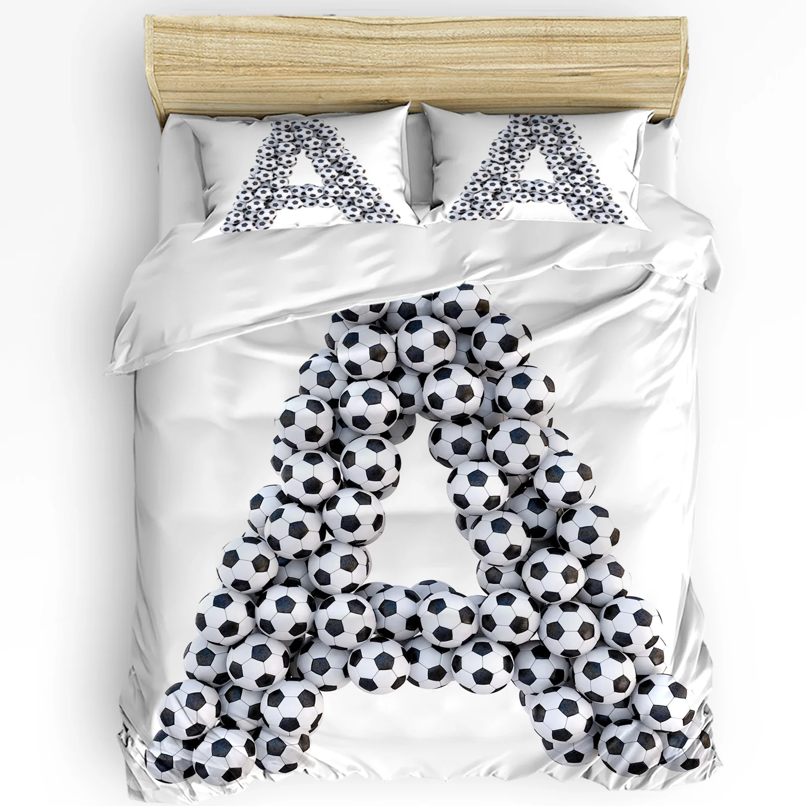 3pcs Bedding Set Letter A Shape Soccer Football Text Home Textile Duvet Cover Pillow Case Boy Kid Teen Girl Bedding Covers Set
3pcs Bedding Set Letter A Shape Soccer Football Text Home Textile Duvet Cover Pillow Case Boy Kid Teen Girl Bedding Covers Set