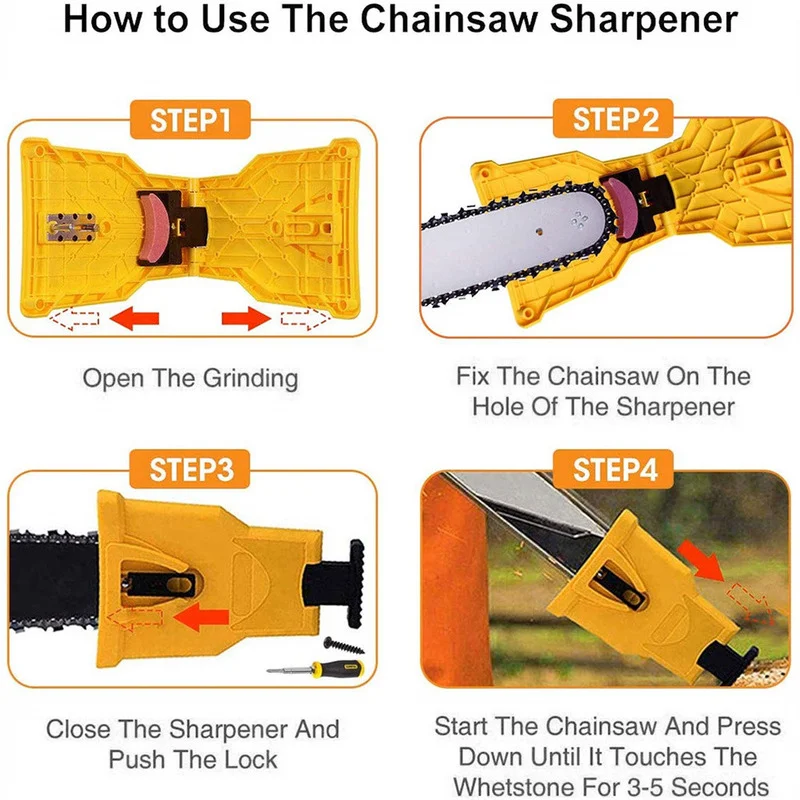 Chainsaw Teeth Sharpener Sharpens Saw Chain Sharpening Tool System Abrasive Tools Easy Durable Sharp Bar-Mount Fast Grinding
Chainsaw Teeth Sharpener Sharpens Saw Chain Sharpening Tool System Abrasive Tools Easy Durable Sharp Bar-Mount Fast Grinding