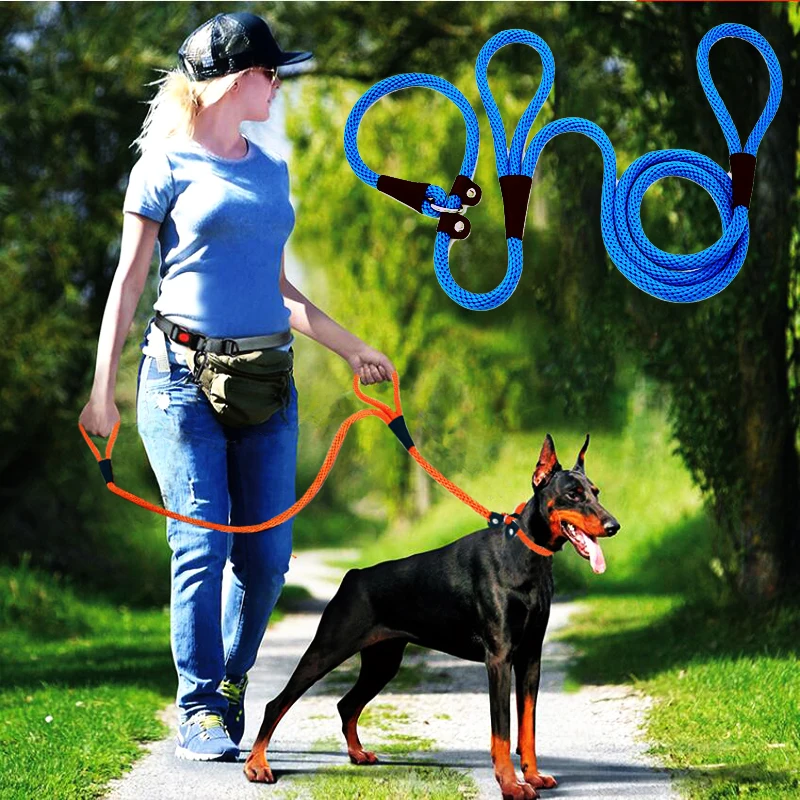 Heavy Duty Dog Leash For Medium Large Dogs 2 Handles Comfortable Pet Leash Training Strong Adjustable Dog Leash Collar Rope
Heavy Duty Dog Leash For Medium Large Dogs 2 Handles Comfortable Pet Leash Training Strong Adjustable Dog Leash Collar Rope