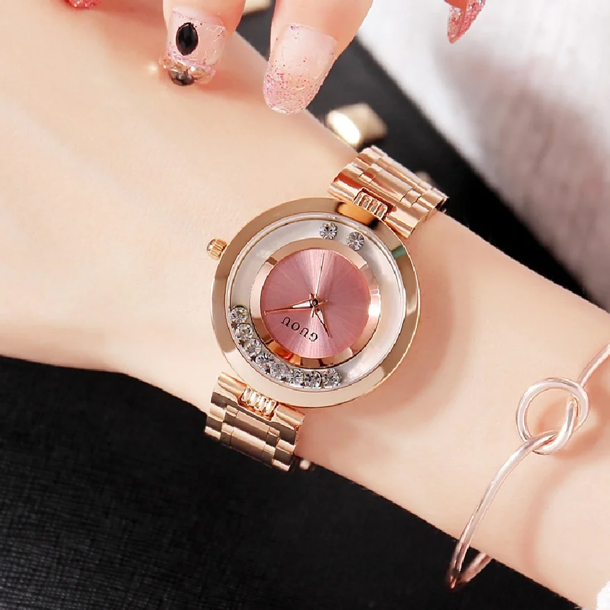 Fashion Top Guou Brand Women's Casual Watches Ladies Watch Luxury Bracelet For Women Rose Gold Rhinestone Clock Reloj Mujer Saat
Fashion Top Guou Brand Women's Casual Watches Ladies Watch Luxury Bracelet For Women Rose Gold Rhinestone Clock Reloj Mujer Saat