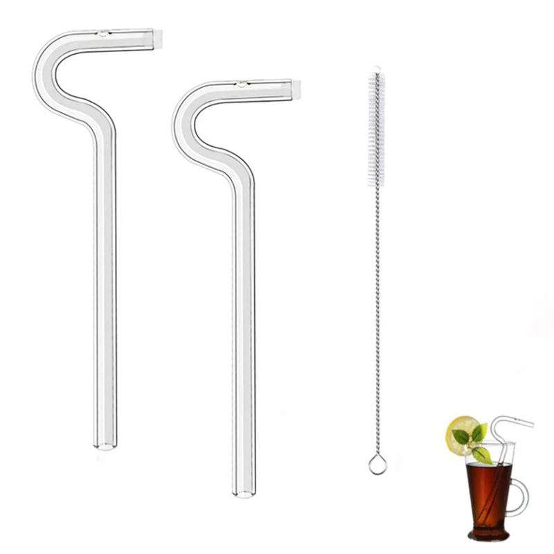 Fashion Anti Wrinkle Straw Reusable Glass Drinking Straw Curved No Wrinkle Straws Prevent Wrinkles Sideways Straws with Brushes
Fashion Anti Wrinkle Straw Reusable Glass Drinking Straw Curved No Wrinkle Straws Prevent Wrinkles Sideways Straws with Brushes
