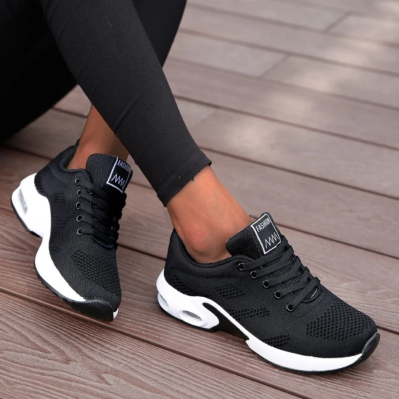Fashion Air Cushion Women Sneakers Breathable Running Shoes Women Outdoor Fitness Sports Shoes Female Lace Up Casual Shoes flats
Fashion Air Cushion Women Sneakers Breathable Running Shoes Women Outdoor Fitness Sports Shoes Female Lace Up Casual Shoes flats